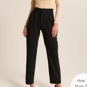 Abercrombie & Fitch XL Tailored Menswear Dad Pants Black